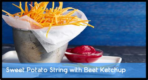 sweet-potato-strings-with-beet-ketchup-delicious image
