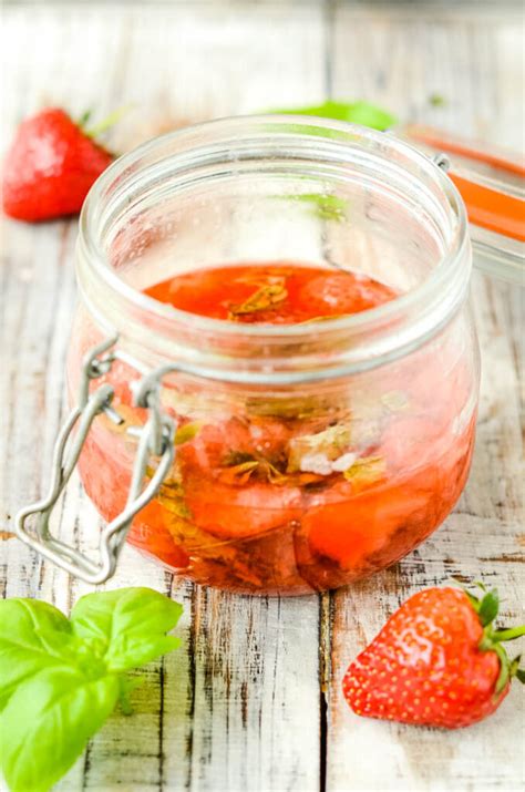 strawberry-and-basil-vinegar-larder-love image