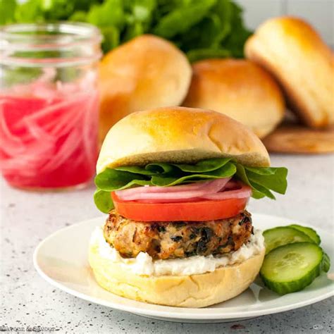 greek-chicken-burgers-with-spinach-and-feta image