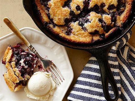 cast-iron-blueberry-cobbler-recipe-cooking-channel image
