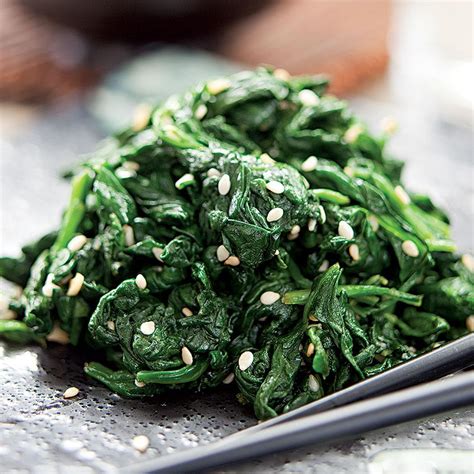 sesame-seasoned-spinach-recipe-eatingwell image