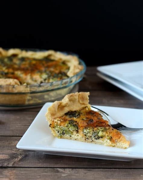 quiche-recipe-with-roasted-broccoli-and-cheddar image