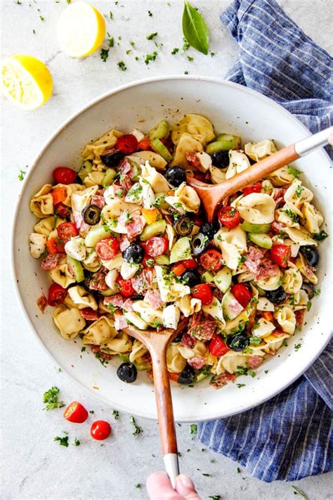best-italian-pasta-salad-with-tortellini image