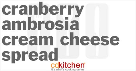 cranberry-ambrosia-cream-cheese-spread-cdkitchen image