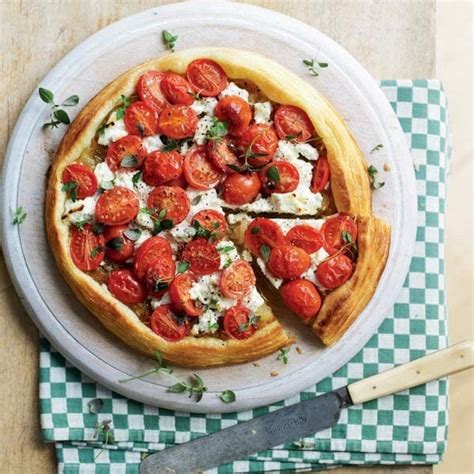 tomato-and-ricotta-tart-recipe-delicious-magazine image