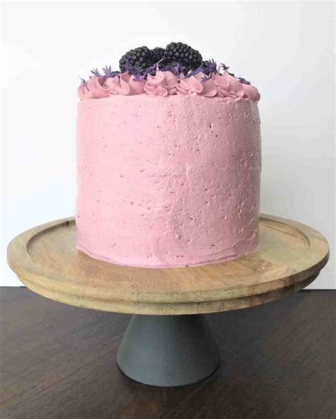 vanilla-cake-with-blackberry-buttercream-live-to-sweet image