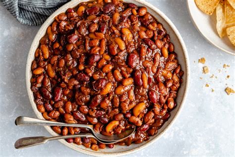 homemade-slow-cooker-baked-beans-ambitious-kitchen image