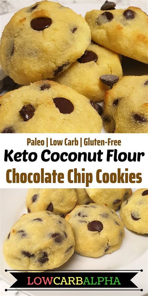 keto-coconut-flour-chocolate-chip-cookies-low-carb image