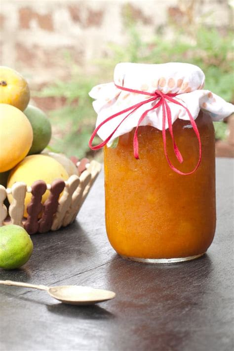 homemade-mango-jam-recipe-mango-preserves image