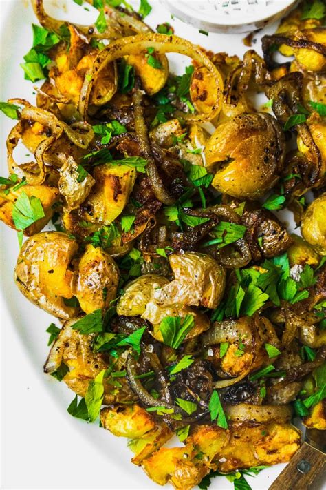 crisp-smashed-potatoes-with-fried-onions-parsley-and image