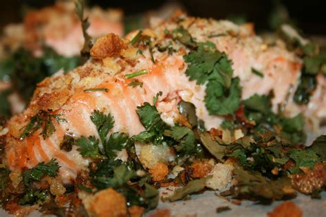 salmon-with-coriander-crust-essex-girl-cooks-healthy image