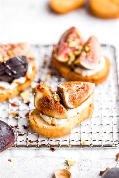 fig-crostini-with-goat-cheese-and-pistachios-ahead image