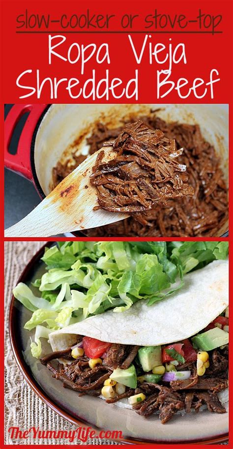 ropa-vieja-shredded-beef-the-yummy-life image