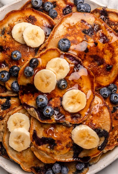 banana-blueberry-pancakes-baker-by-nature image