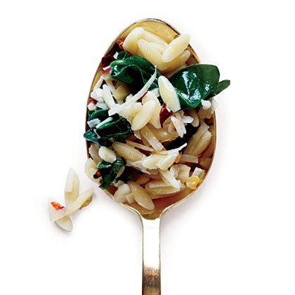 orzo-with-garlicky-spinach-recipe-myrecipes image