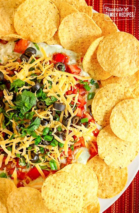 7-layer-dip-with-tortilla-chips-favorite-family image