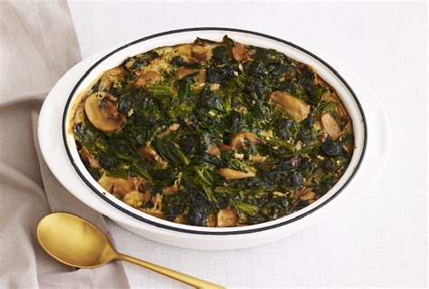 passover-recipes-spinach-mushroom-kugel image