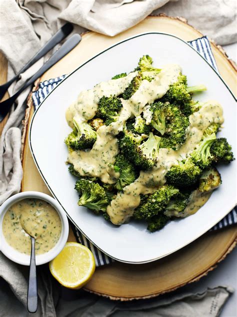 roasted-broccoli-with-lemon-parsley-hollandaise-sauce image