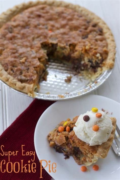 easy-peasy-peanut-butter-chocolate-chip-cookie-pie image