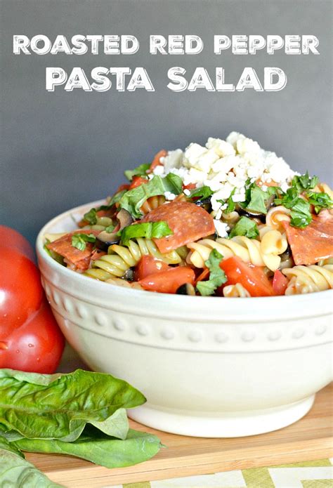 summer-pasta-salad-roasted-red-pepper-pasta-salad image