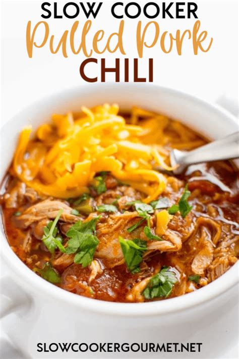 slow-cooker-pulled-pork-chili-slow-cooker-gourmet image