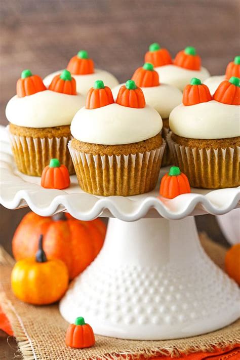 fluffy-pumpkin-cupcakes-with-smooth-cream-cheese image