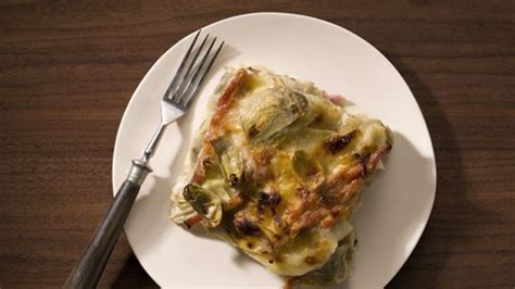 ham-artichoke-and-potato-gratin-recipe-bon-apptit image