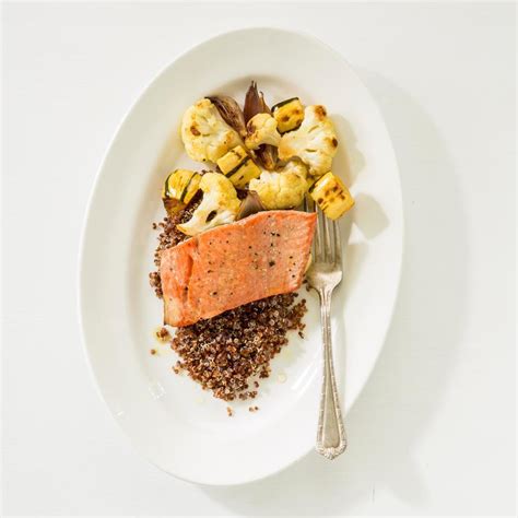 salmon-with-roasted-vegetables-quinoa image