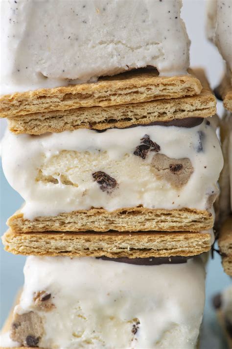 graham-cracker-chocolate-dipped-ice-cream-sandwiches image