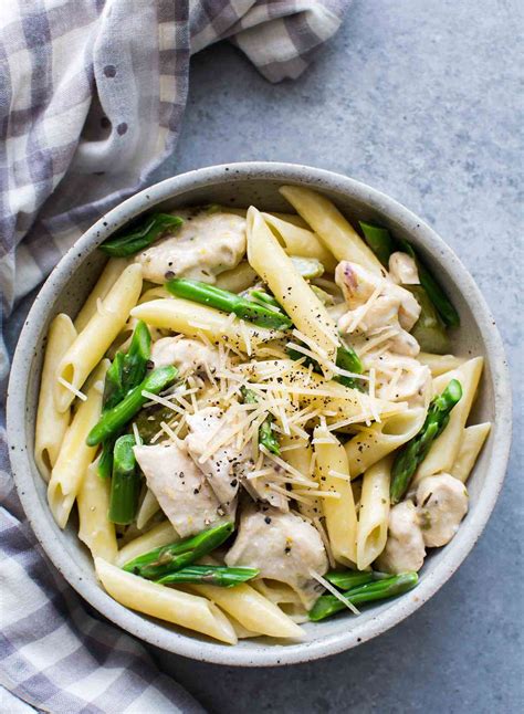 creamy-chicken-and-asparagus-pasta-recipe-simply image