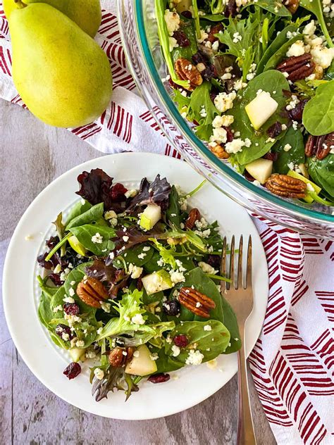 candied-pecan-and-cranberry-pear-salad-whiskful image
