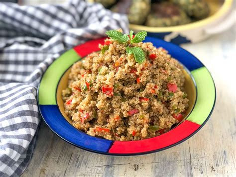 roasted-bell-pepper-quinoa-recipe-archanas-kitchen image