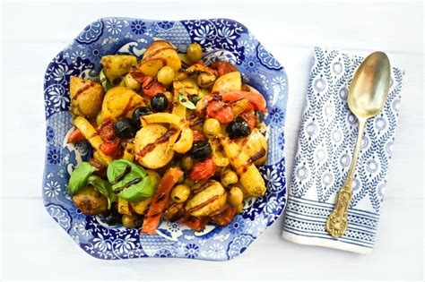 mediterranean-potato-bake-with-peppers-olives image