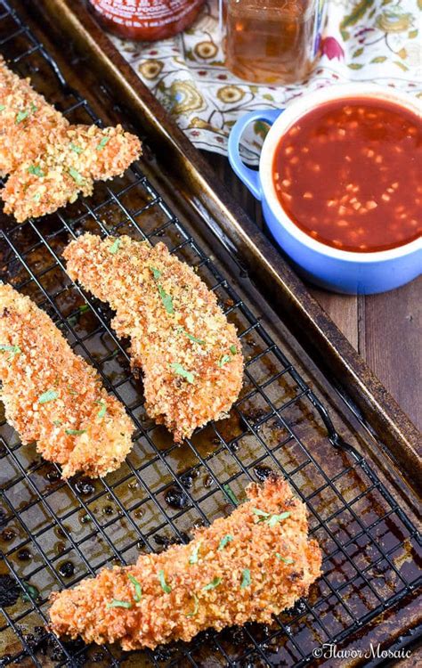 baked-chicken-tenders-with-honey-sriracha-flavor-mosaic image