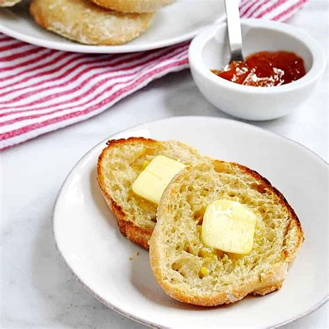 the-best-english-muffin-recipe-pinch-and-swirl image