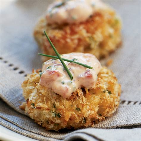 panko-crusted-crab-cake-bites-roasted-pepper-chive image