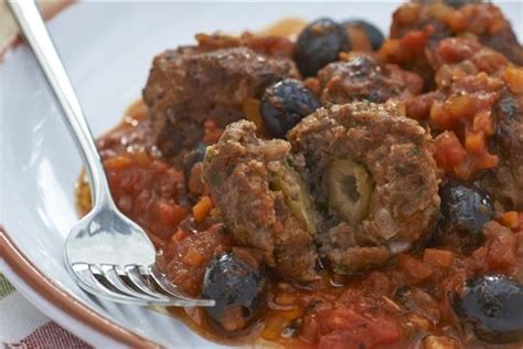 olive-stuffed-beef-meatballs-with-tomato-and-olive image
