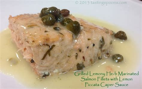 grilled-salmon-with-lemon-piccata-caper-sauce image