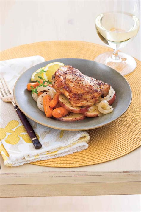 chicken-thighs-with-carrots-and-potatoes image
