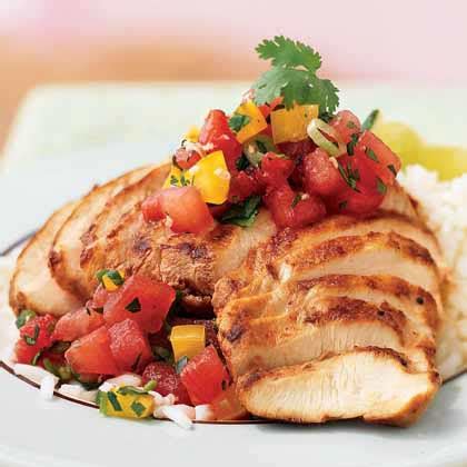 sesame-chile-chicken-with-gingered-watermelon-salsa image