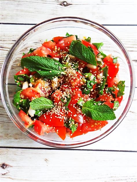 fresh-tomato-salad-with-mint-her-highness-hungry image