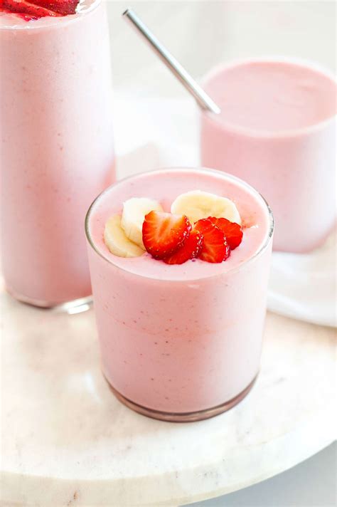 strawberry-banana-smoothie-recipe-simply image