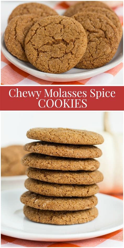 chewy-molasses-spice-cookies-recipe-girl image