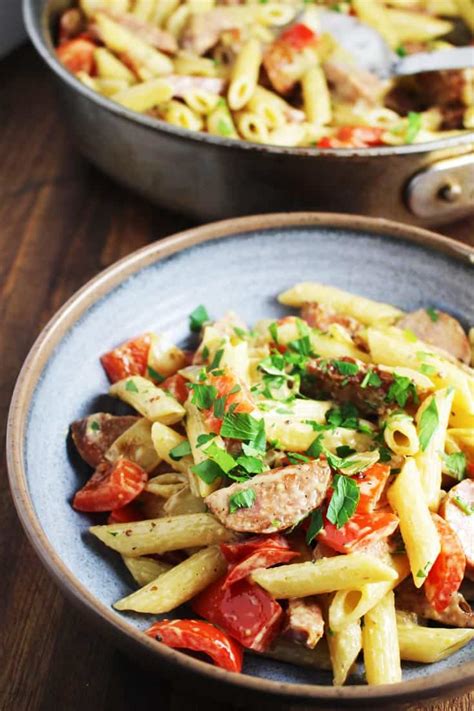cajun-sausage-pasta-30-minutes-and-so-creamy-our image