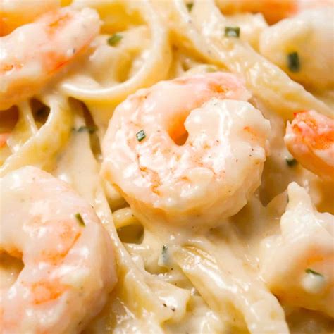 fettuccine-alfredo-with-shrimp-this-is-not-diet-food image