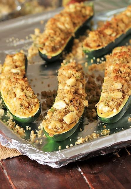 broiled-zucchini-with-feta-crumb-topping-the image