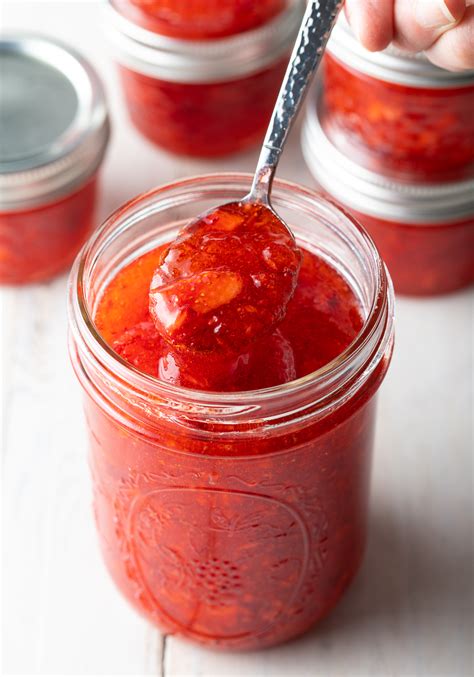 best-easy-freezer-jam-strawberry-and-peach-a-spicy image
