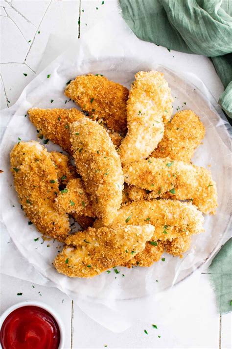 crispy-oven-baked-chicken-tenders-recipes-from-a image