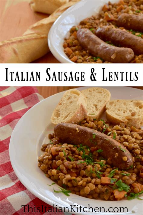 italian-sausage-and-lentils-this-italian-kitchen-italian image