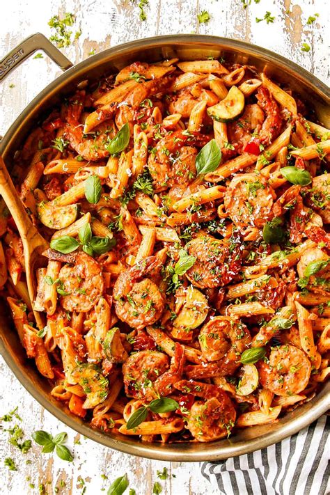 shrimp-pasta-in-garlic-tomato-cream-sauce-carlsbad image